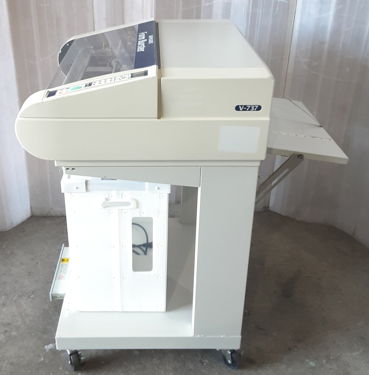 デュプロ(Dupro)製 連続フォームバースターV-737 ゴムロール手動式 最大処理速度90m/分 duplo1-v737-5001