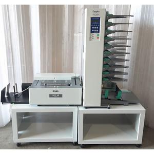 コロ式 丁合機 DFC-100L + ファイルセッターDFC-SⅡ 棚数10段 専用台付き デュプロ(Duplo)製