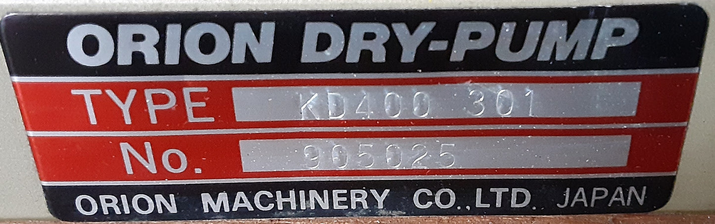 オリオン製 KD400 301 ドライポンプ KD(低騒音型)シリーズ orion1-kd400301_8004
