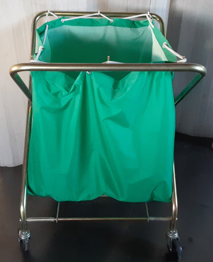 山崎産業製 ダストカート コンドルダストカート (緑 大) フレーム･袋セット 容量約210L yamazaki1-210l-1112
