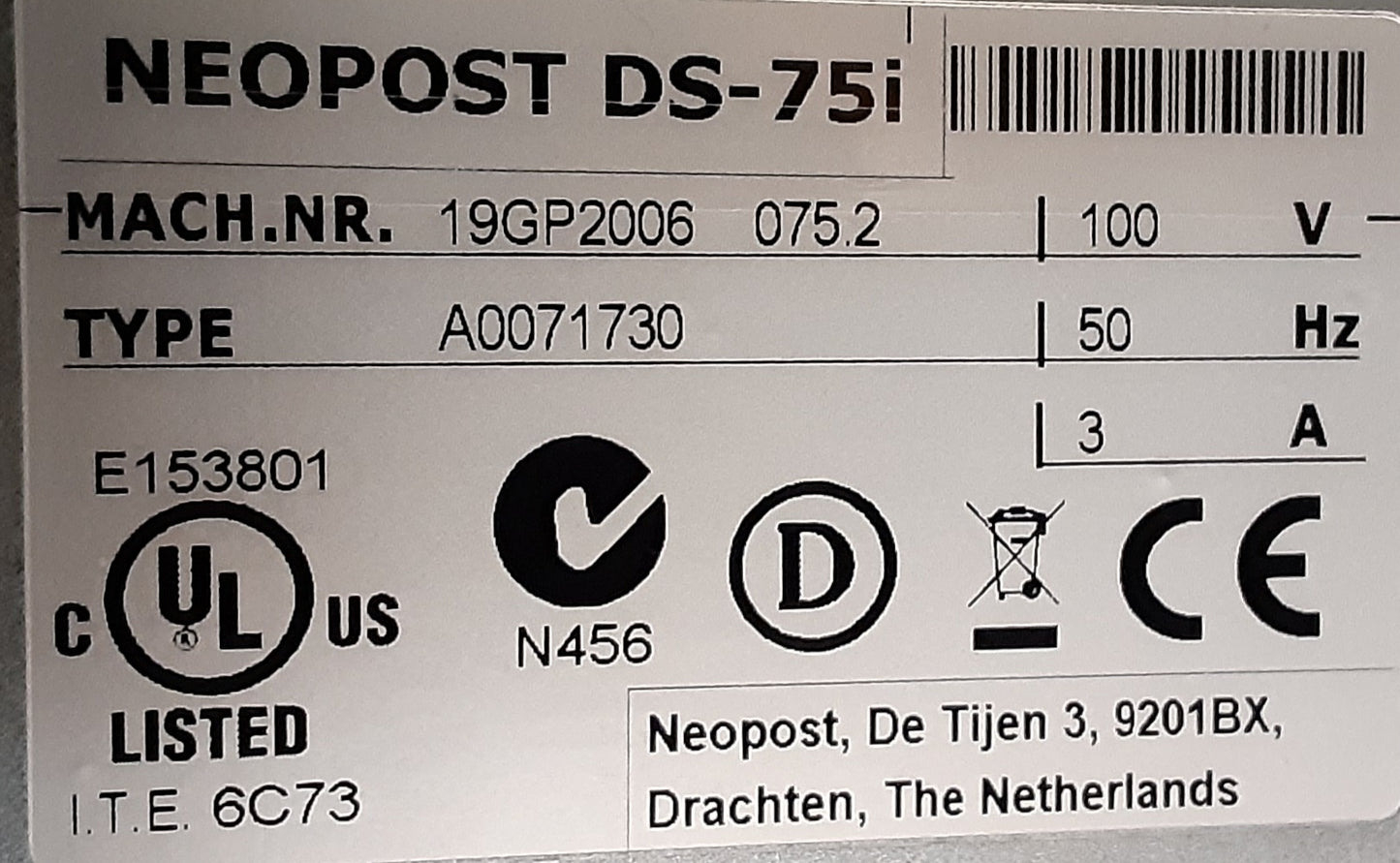 ネオポスト製 DS-75i 封入封かん機 中規模オフィス向け 50Hz仕様 quadient1-ds75i-2002