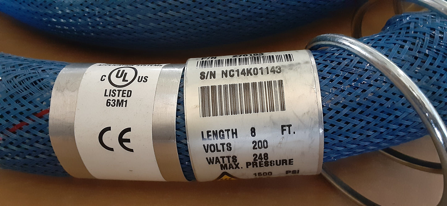 ノードソン製 ホットメルト用 青シリーズ ホース 2440mmサイズ nordson1-2440mm-9001