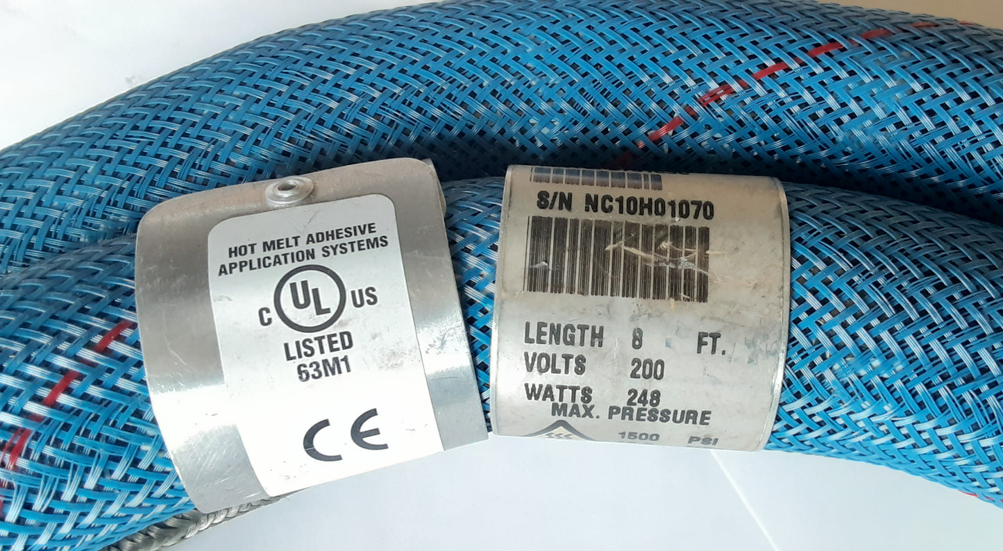 ノードソン製 ホットメルト用 青シリーズ ホース 2440mmサイズ nordson1-2440mm-9013
