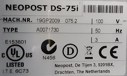 ネオポスト製 封入封かん機 DS-75i Specialモデル 丁合3段 中規模オフィス 50Hz quadient1-ds75i-8001