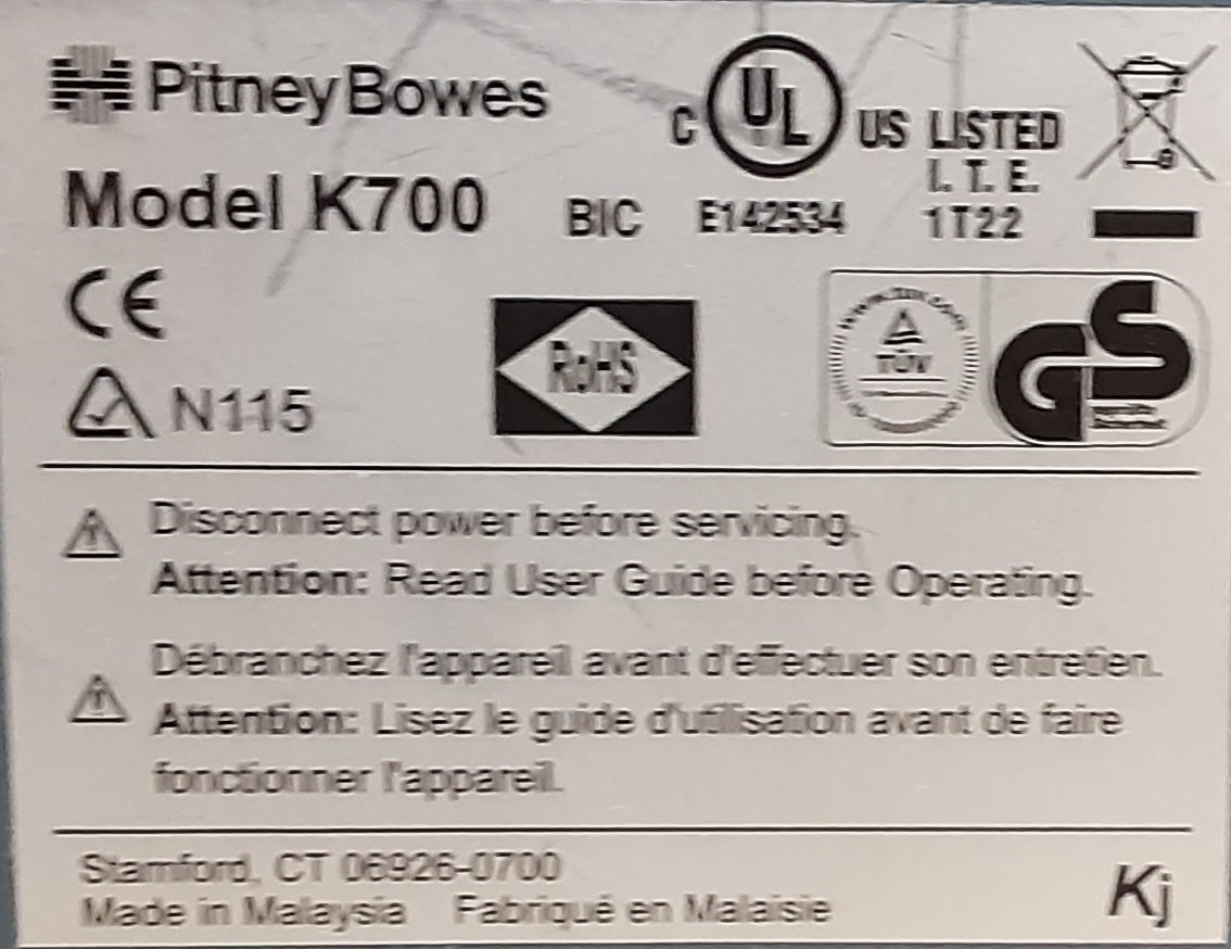 ピツニーボウズ K700 デジタル式郵便料金計器 小規模オフィス向け pitneybowes1-k700-3001