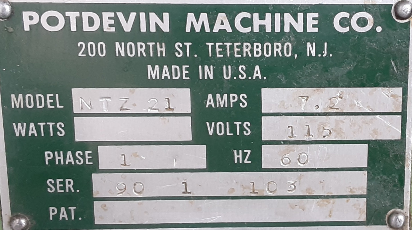 POTDEVIN製 NTZ21 糊付け機 手差し式 ローラー幅530mm 貼り箱作成・製本表紙貼りなど potdevin-ntz21-3172