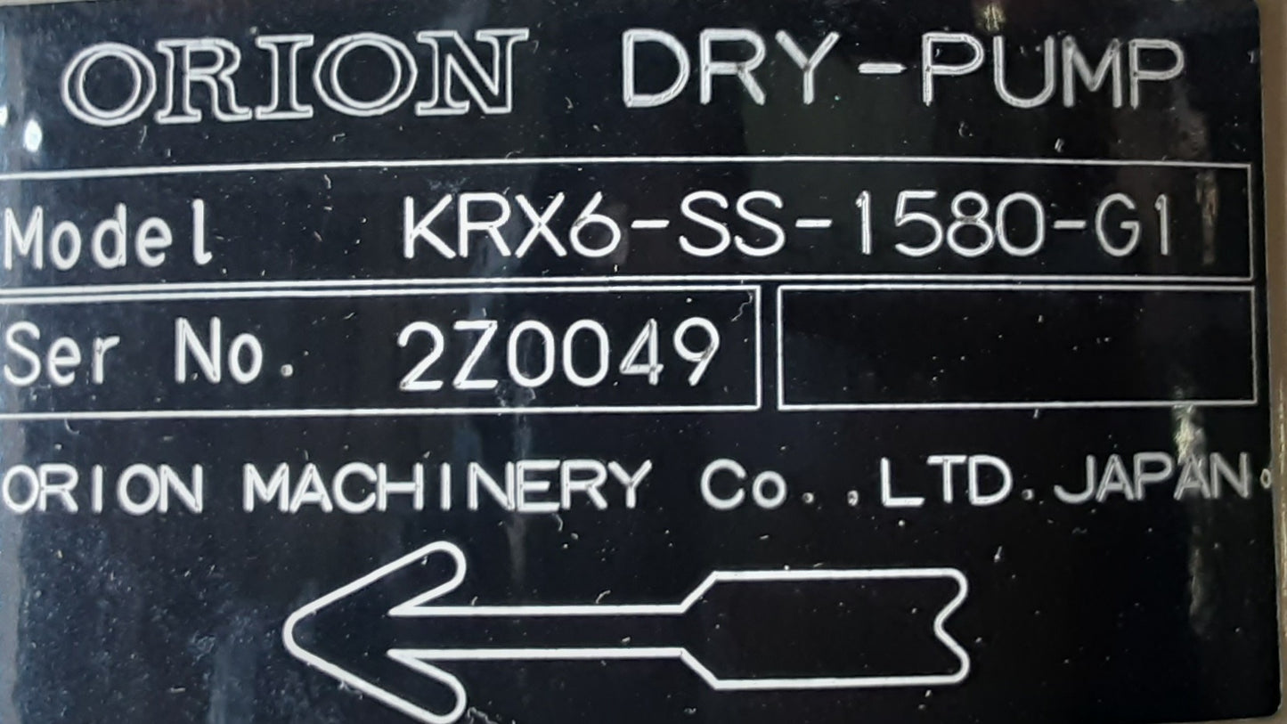オリオン KRX6-SS-1580-G1 ドライポンプ orion1-krx6ss1580g1-4001