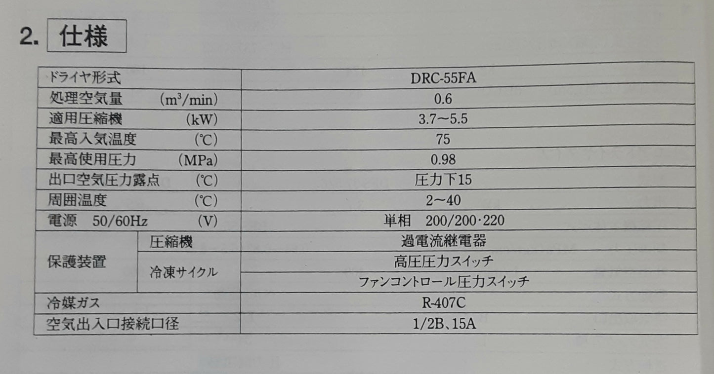 明治機械 DFS-37A 6P エアーコンプレッサー オイルフリースクロール ドライパックス meijikikaiseisakujo1-dfs37a6p-7181