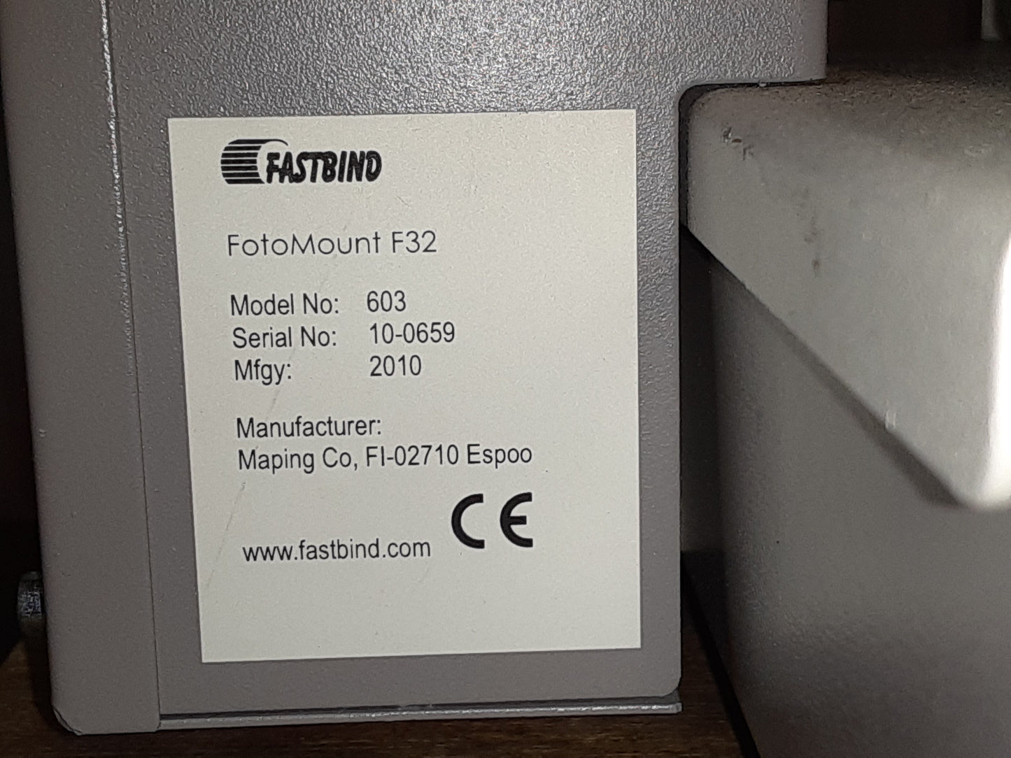 ファストバインド フォトマウント F32 フォトアルバム用手動製本機 fastbind1-f32-3023