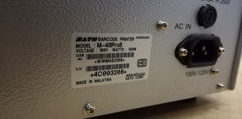 SATO(サトー)製 スキャントロニクス M-48Pro8 ラベル・バーコードプリンタ 堅牢型スチールボディ sato1-m48pro8-2451