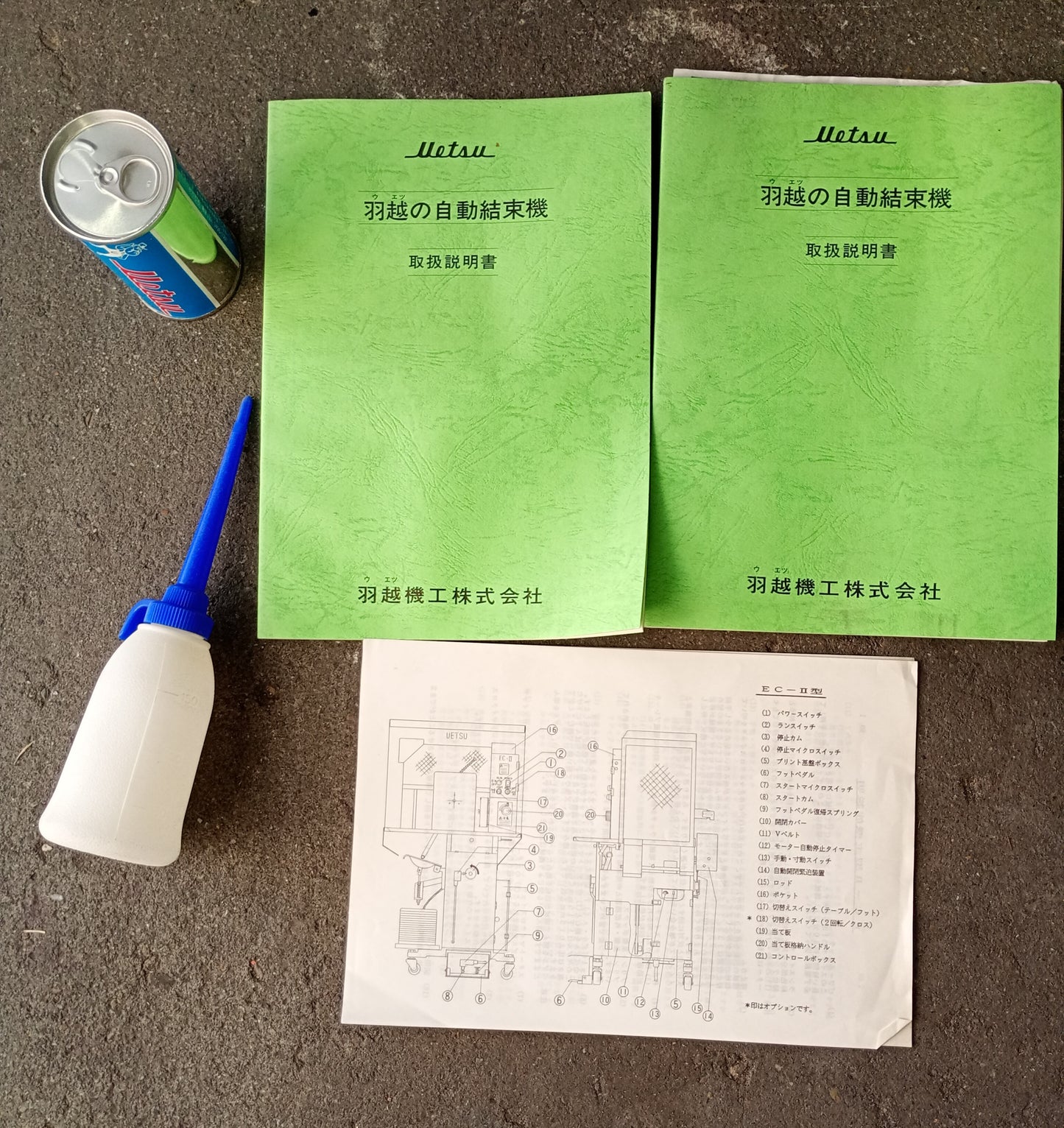 羽越 EC-45-2 結束機 電磁クラッチ式 uetsu1-ec452-0894