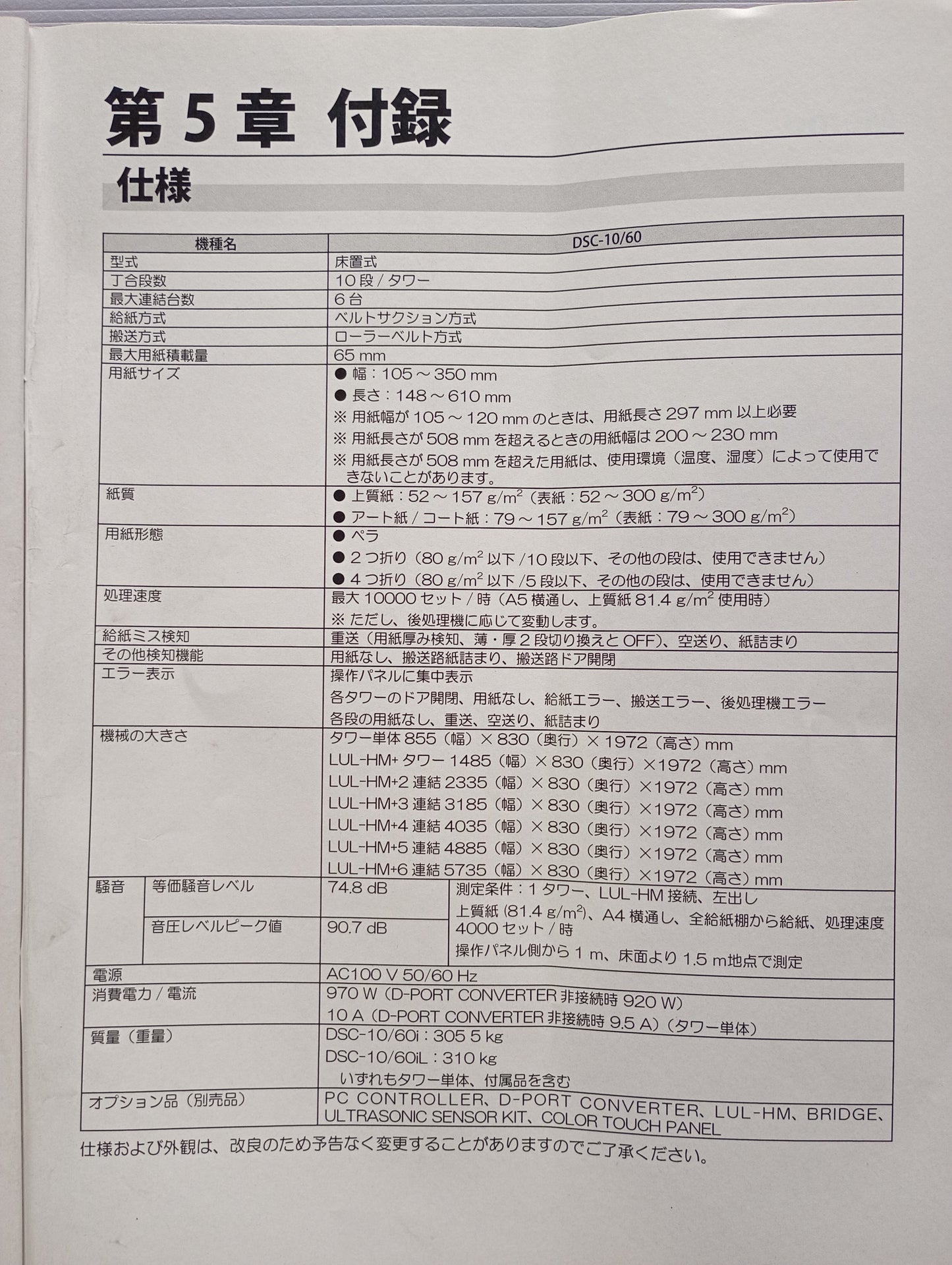デュプロ DSC-10/60iL 1タワー丁合機+DBM600中綴+DBM600T小口断裁+DKT200 天地断裁 duplo1-dsc1060il-5035