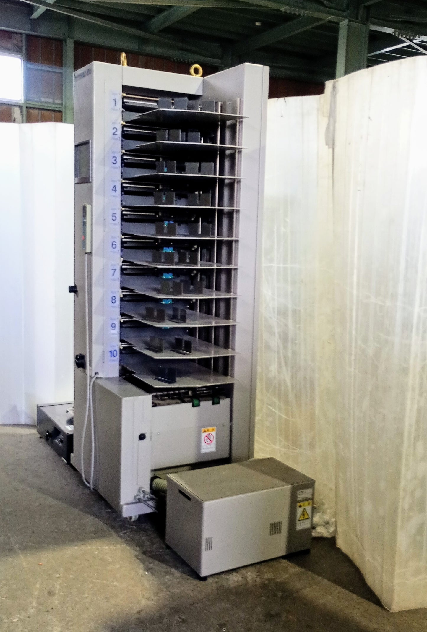 ホリゾン VAC-100 エア式丁合機 1タワー+クロススタッカー horizon1-vac100-28001