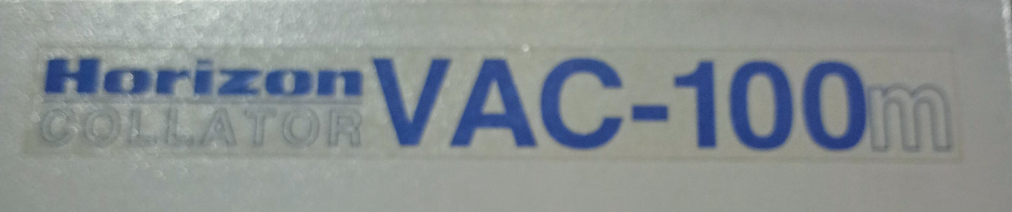 ホリゾン VAC-100 エア式丁合機 2タワー+スタッカー horizon1-vac100-8001