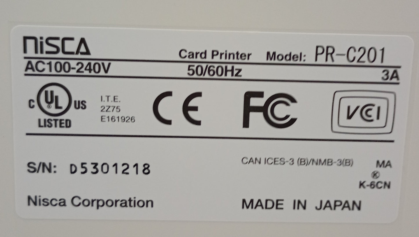 ニスカ PR-C201 再転写カードプリンタ フルカラー nisca-prc201-1001