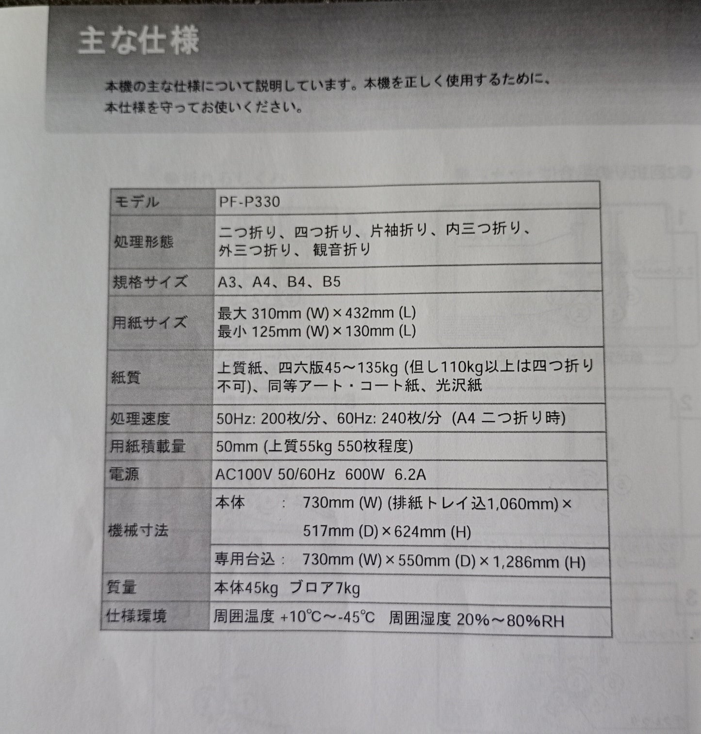 ホリゾン PF-P3300 エア給紙 卓上折機 horizon1-pfp3300-8001