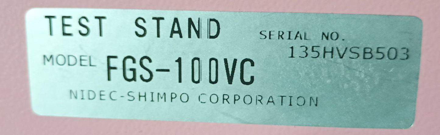 NIDEC-SHIMPO FGS-100VC 引張圧縮試験機
