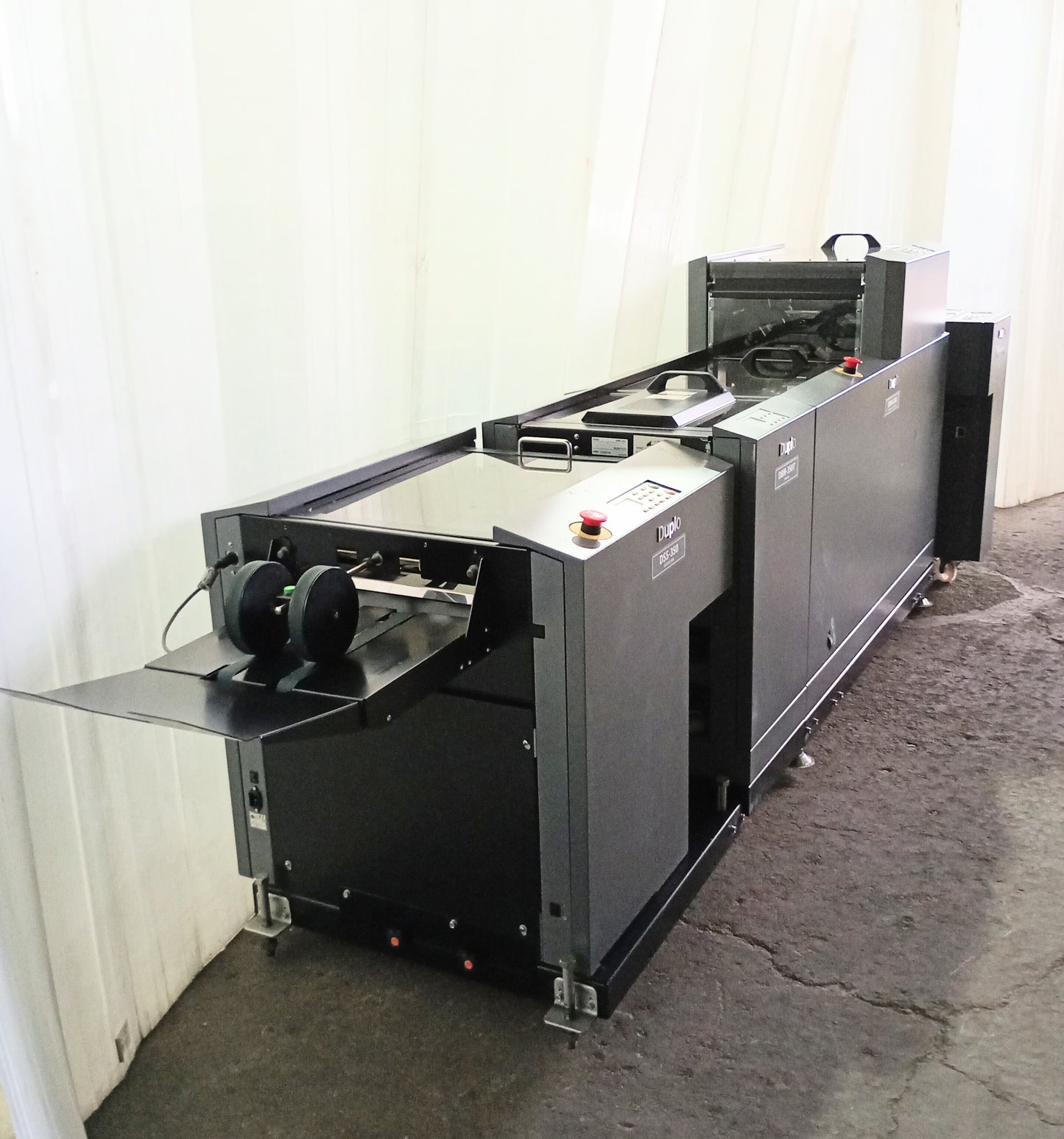 デュプロ DSF-2200 + DBM-350 オフライン中綴じ製本ライン オンデマンド冊子に最適 duplo1-dsf2200dbm350-5001