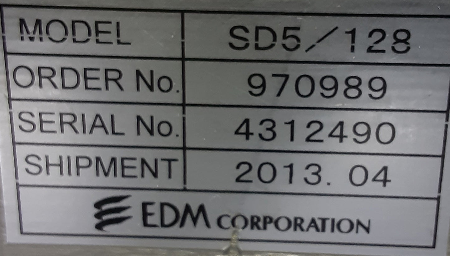 EDM SD5/128 Thermal Printer, Maximum Print Area 125 x 75 mm, High-Speed ​​Wide-Width Intermittent Printing, Model edm1-edmsd5128-7278