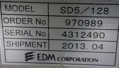 EDM SD5/128 Thermal Printer, Maximum Print Area 125 x 75 mm, High-Speed ​​Wide-Width Intermittent Printing, Model edm1-edmsd5128-7278