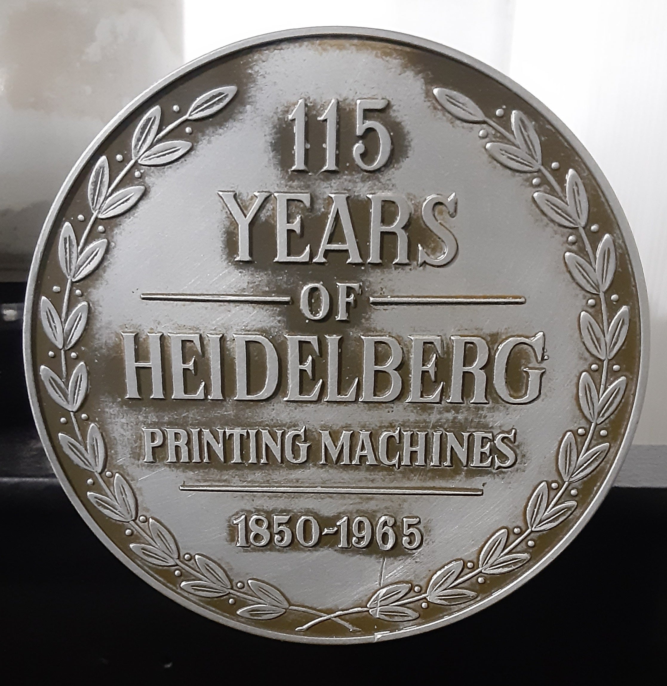 活版印刷機の看板 レトロ HEIDELBERG ドイツのハイデルベルグ社 活版印刷機の看板 レトロ HEIDELBERG ドイツのハイデルベルグ社