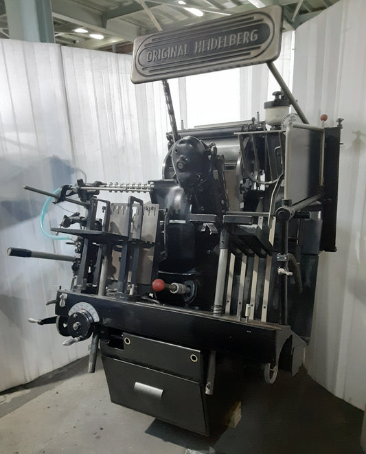 [活版印刷仕様] ハイデルベルグ(HEIDELBERG)製 プラテンT型 最大260×380mm対応