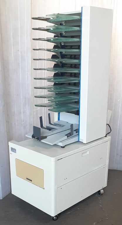 【平綴じ機付き】卓上丁合機(コレーター)QC-S30＋平綴じ機 PS-P61 段数10段 A3対応 ホリゾン(Horizon)製