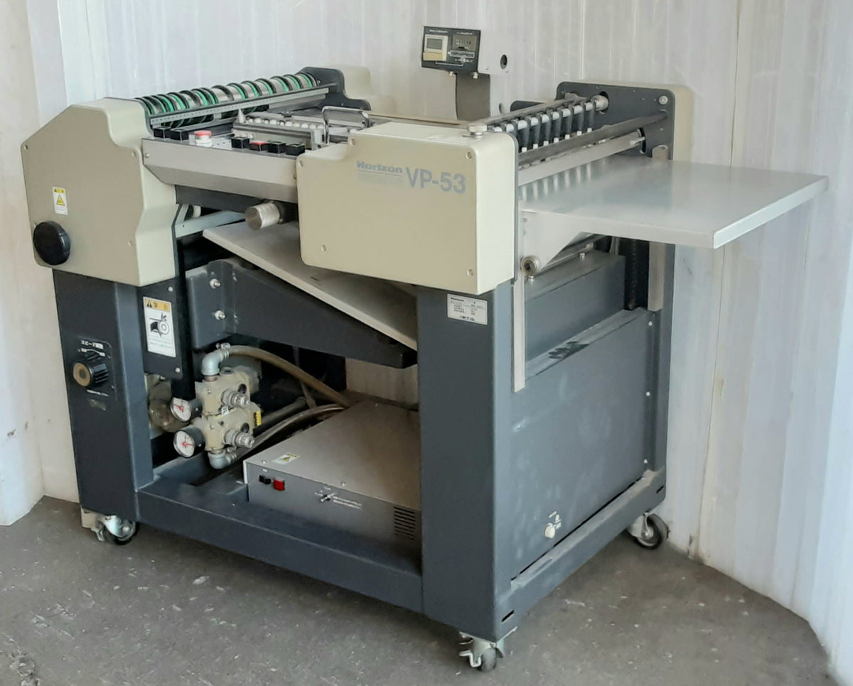 中古 ホリゾン製 エア式 ミシン目加工機 VP-53 菊判四裁対応 ジョガー 