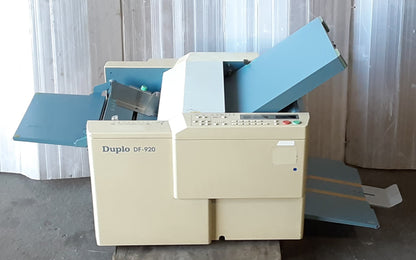 デュプロ製 コロ式 卓上 紙折機 DF-920 A3対応 クロス折りレバー無し duplo1-df920-5036