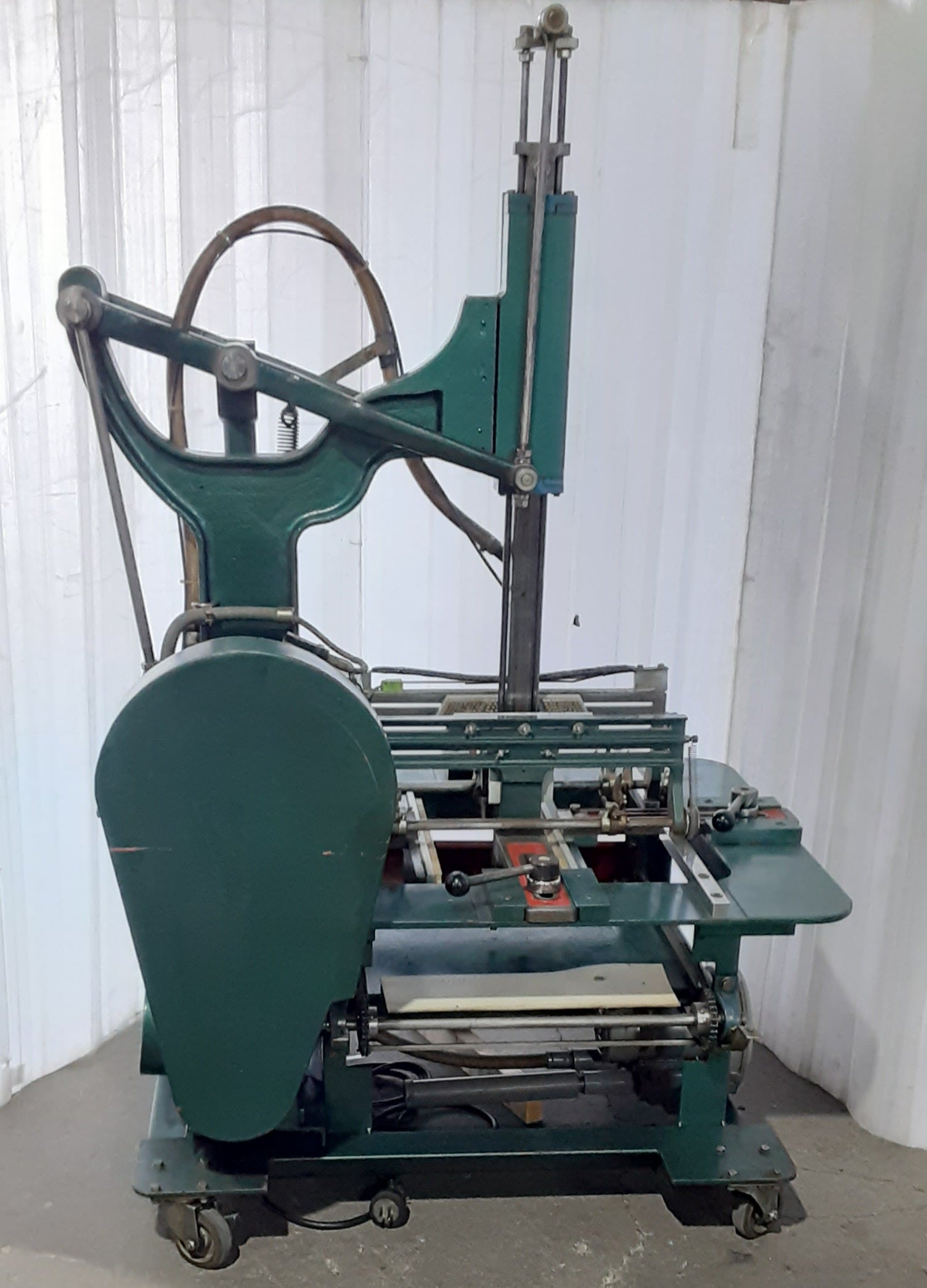 中古 府中紙工製 貼り箱作成用ラッパー(くるみ貼り加工機,貼箱くるみ機)