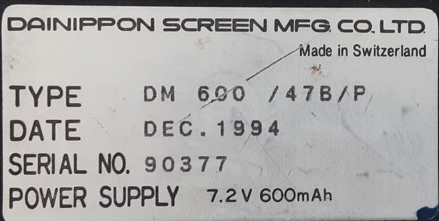 大日本スクリーン DM-600 濃度計 ハンディサイズ screengp1-dm600-5033