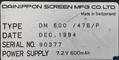 大日本スクリーン DM-600 濃度計 ハンディサイズ screengp1-dm600-5033