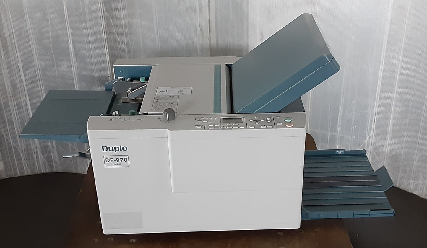 デュプロ製 デュプロフォルダーDF-970 卓上型紙折機 クロス折りレバー付属 duplo1-df970-0002