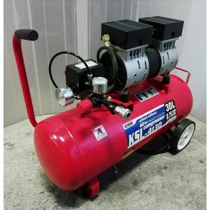 オイルレスエアーコンプレッサー KSL-4130 タンク容量30L,吐出量75/85L/min KENOH(ケンオー)製