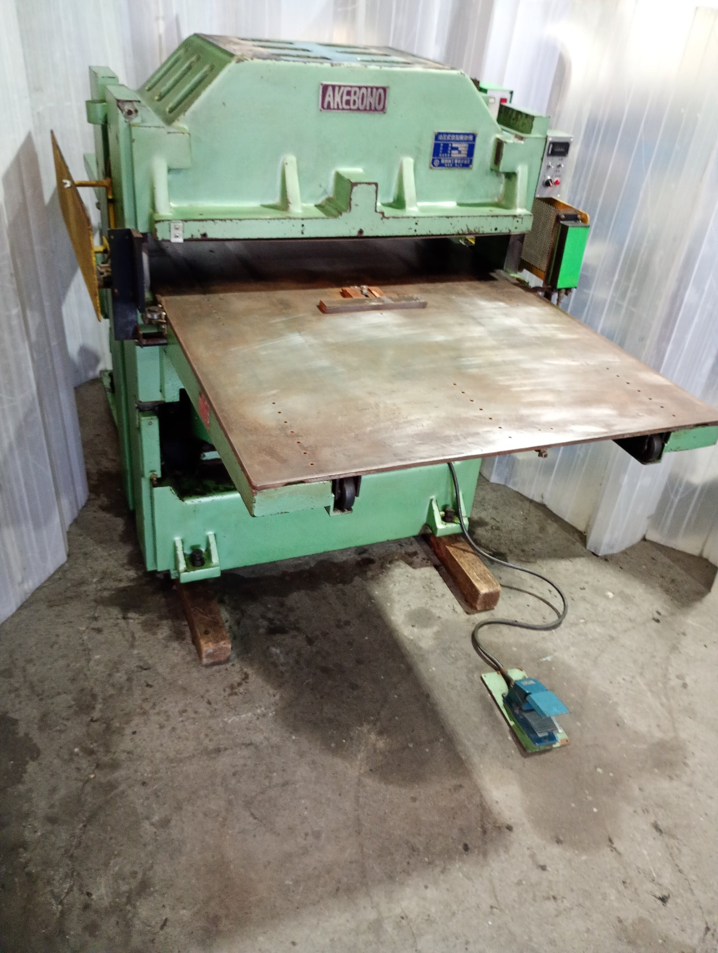 曙機械工業 OP-35 油圧プレス機 110t 範囲1100x750mm akebonokikaikogyo1-op35-4059