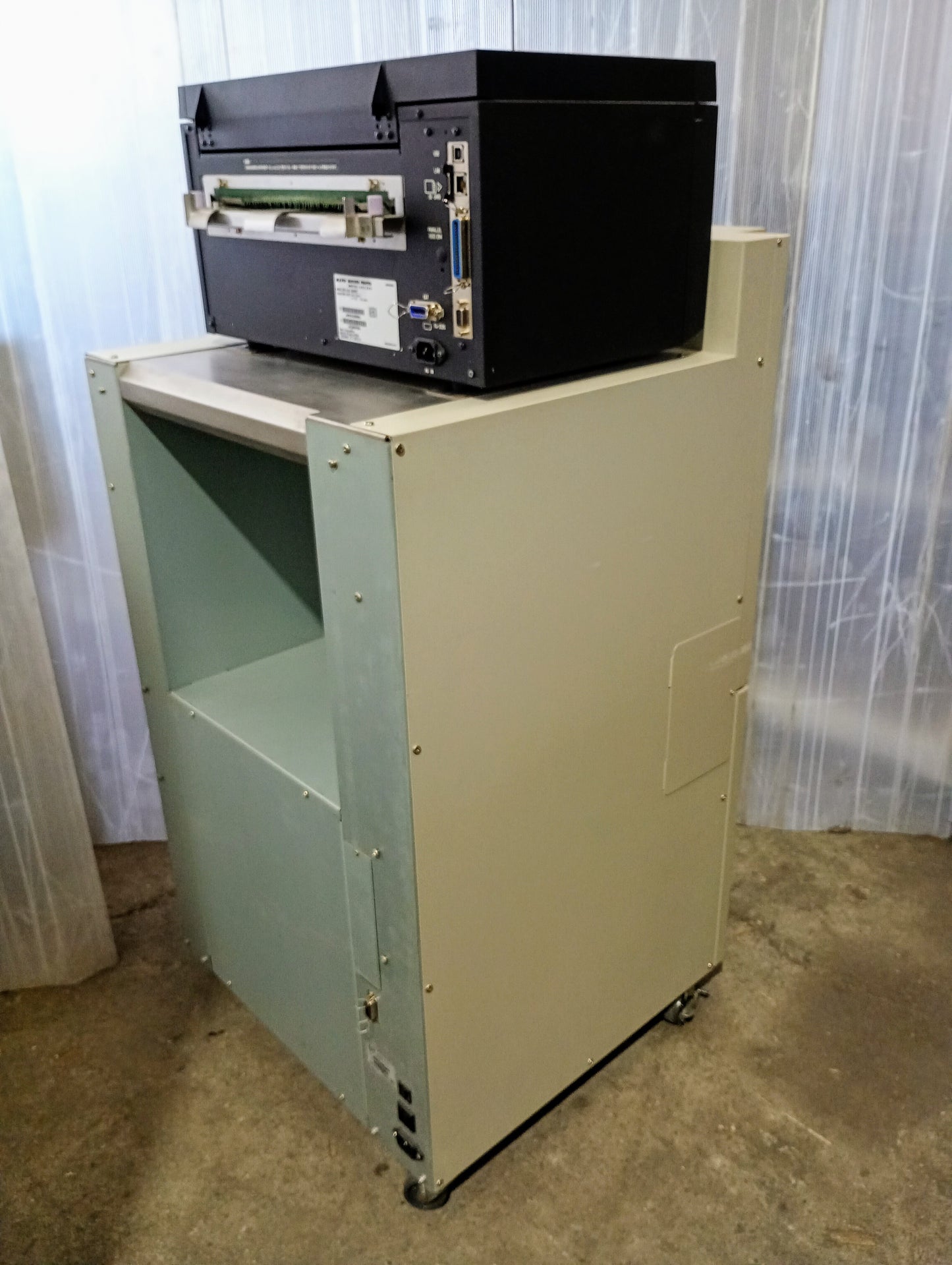 サトー　SG112T　ラベルプリンター ＋ CTS110W スタッカー sato1-sg112t-4001