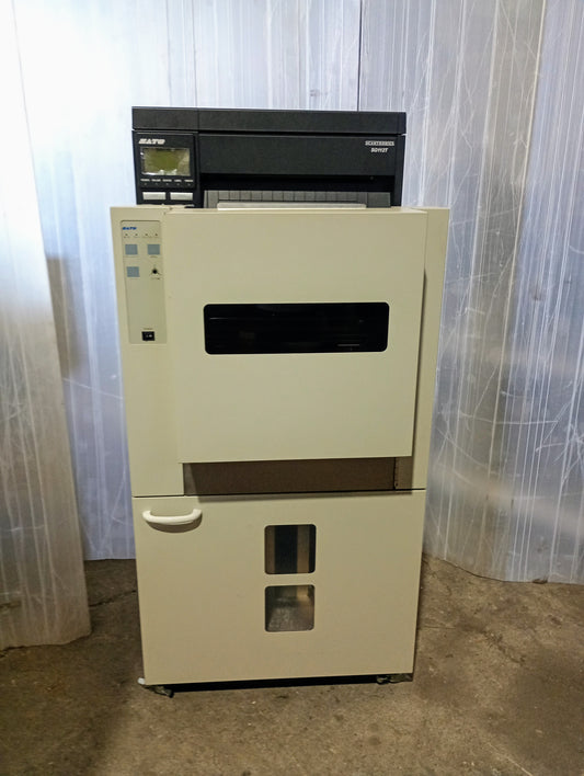 サトー　SG112T　ラベルプリンター ＋ CTS110W スタッカー sato1-sg112t-4001