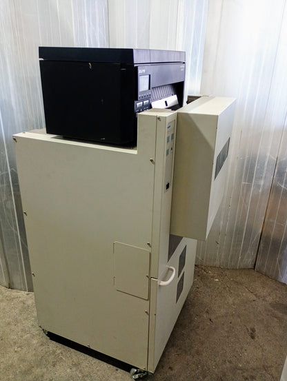 サトー　SG112T　スキャントロニクス ラベルプリンター + CTS110W スタッカー sato1-sg112t-8301