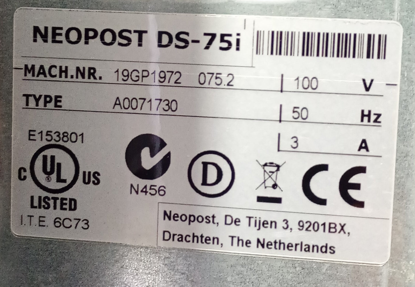 ネオポスト 封入封かん機 DS-75i fr-neopost1-ds75i-5001