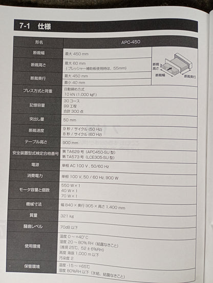 ホリゾン APC-450 断裁機 horizon1-apc450-3001