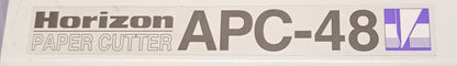 ホリゾン APC-48 コンピュータ式 油圧断裁機 horizon1-apc48-4001