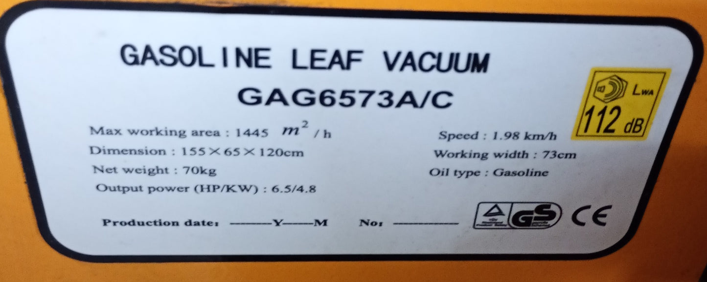 ハイガー産業 HG-65 落ち葉掃除機 haige-hg65-9001