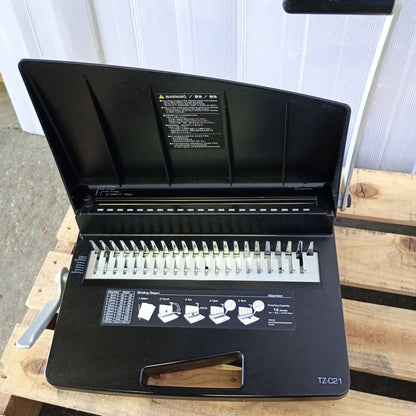 カール事務器 TOZICLE TZ-C21 手動コームリング製本機　carl1-tozicletzc21-0001