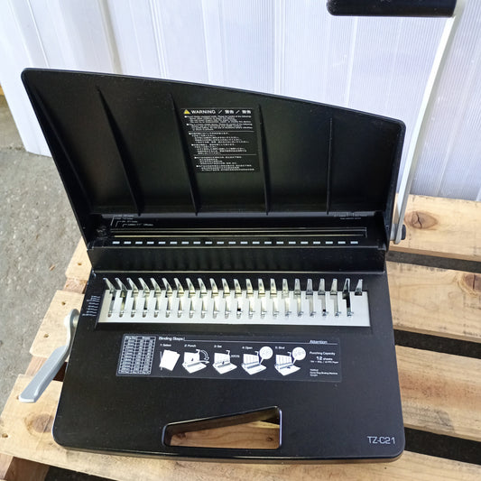 カール事務器 TOZICLE TZ-C21 手動コームリング製本機　carl1-tozicletzc21-0001