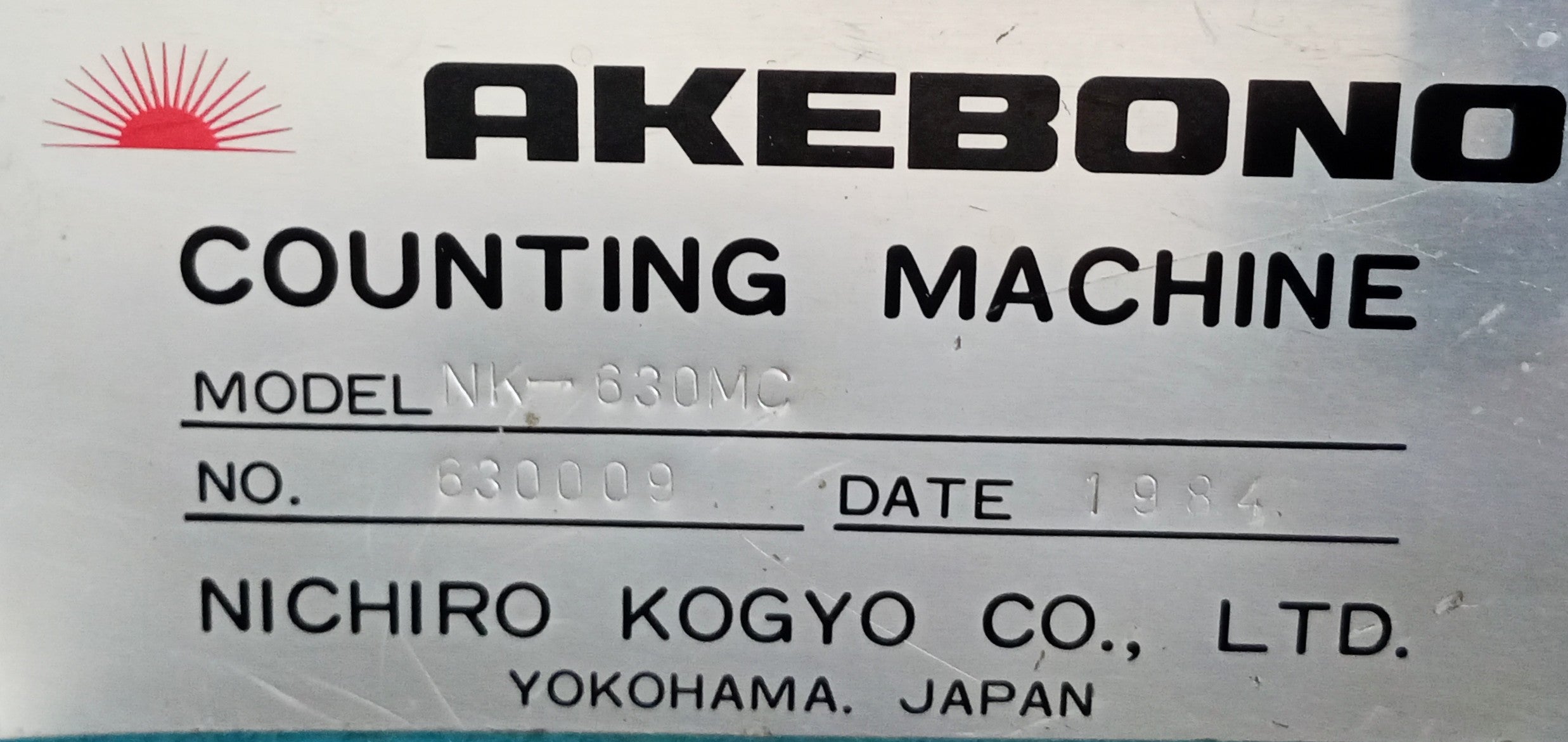 中古 ニチロ工業 NK-630MC 計数機 接触式 ペーパーカウンター カウント