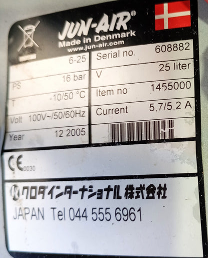 JUN-AIR 6-25 エアーコンプレッサー kurodaseiko-junair625-7005