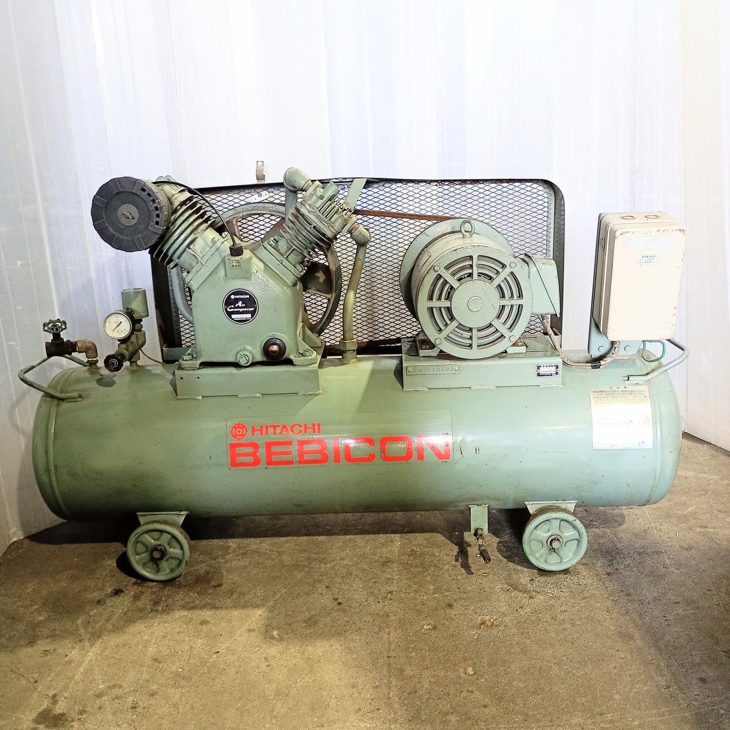 日立 5.5P-9.5V5 ベビコン エアーコンプレッサー hitachi1-55p95v5-0022