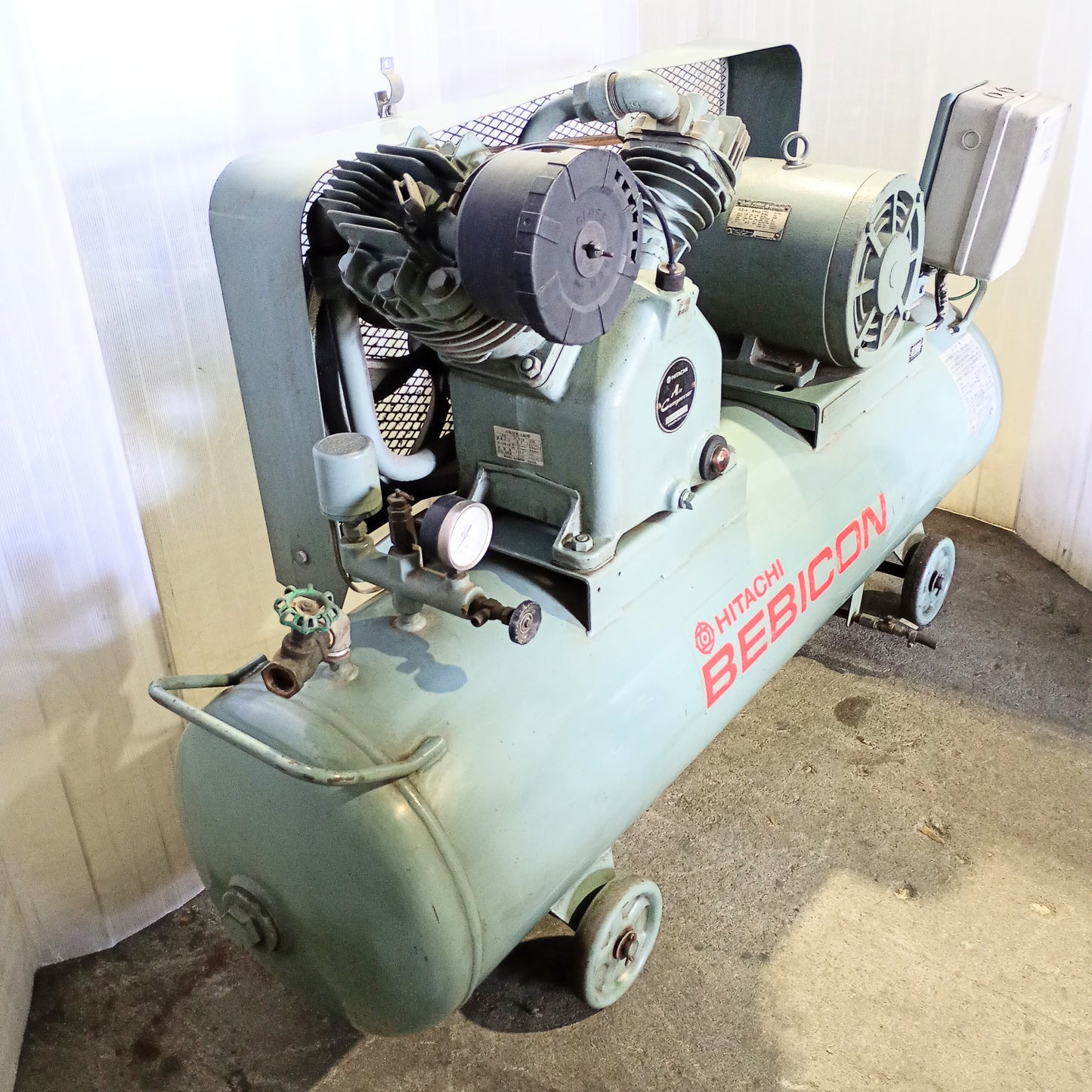 日立 5.5P-9.5V5 ベビコン エアーコンプレッサー hitachi1-55p95v5-0022