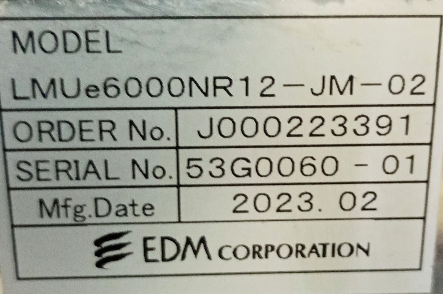 EDM LMUe6000NR12-JM　上面貼りラベリングマシン edm1-edmlmue6000nr12jm-5001